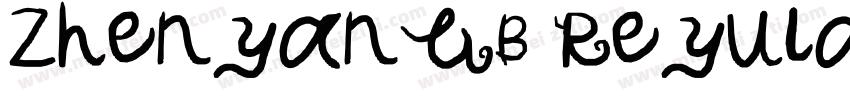 ZhenyanGB Reyular字体转换